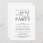 Diner en feest na het huwelijk 'Gelukkig van nu af Kaart (Voorkant / Achterkant)