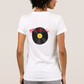 Diner geel zwart-wit, ingecheckt t-shirt (Achterkant)