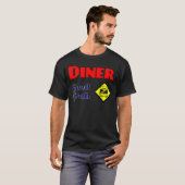 Diner Good Grub Hamburger Restaurant Art T-shirt (Voorkant volledig)