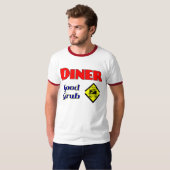 Diner Good Grub Hamburger Restaurant Art T-shirt (Voorkant volledig)