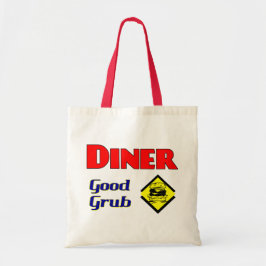 Diner Good Grub Hamburger Restaurant Art Tote Bag