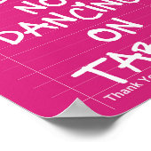 Diner Guest Check Funny Kitchen Decor Wall Art  Poster (Hoek)