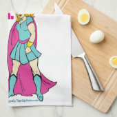 Diner. Ik heb dit. Blonde Comic Book Girl Hero Theedoek (Quarter Fold)