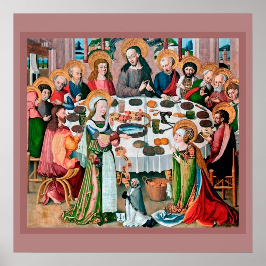 Diner in Bethanië (M 055) Poster (Voorkant)