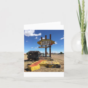diner in tucumcari notecard (spatie binnen) kaart