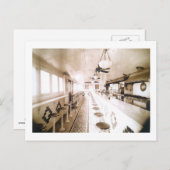 Diner Interior, 1920s Deco  Briefkaart (Voorkant / Achterkant)