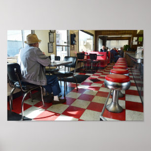 Diner Interior Poster
