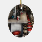 Diner - jaren '50 - De Ice Cream Parlor Keramisch Ornament (Rechts)