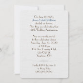 diner Jubileum nodigt daisy design uit Kaart (Achterkant)