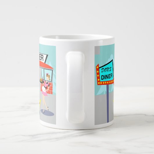 Diner Jumbo Mok uit 1950 (Achterkant)