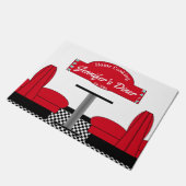 Diner Kitchen Restaurant Kitchen Grill Chef Baker Deurmat (Schuin)