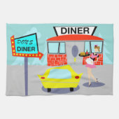 Diner Kitchen Towel uit 1950 Theedoek (Horizontaal)
