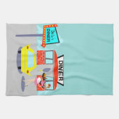 Diner Kitchen Towel uit 1950 Theedoek (Horizontaal)