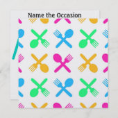 Diner / Lunch / BBQ - SRF Kaart (Voorkant / Achterkant)