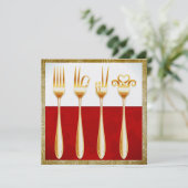 Diner / Lunch / Brunch Uitnodiging (Staand voorkant)