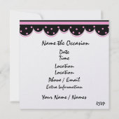 Diner / lunch - SRF Kaart (Achterkant)