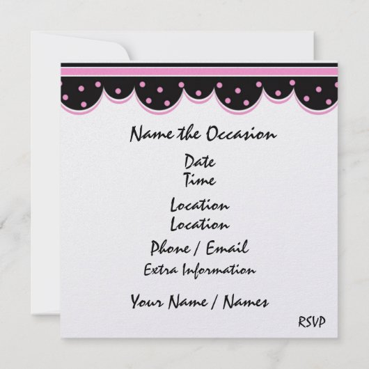 Diner / lunch - SRF Kaart (Achterkant)