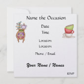 Diner / lunch / thee - SRF Kaart (Achterkant)