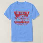  Diner Matchbook Henrys Koffiewinkel Fillmor T-shirt (Design voorkant)