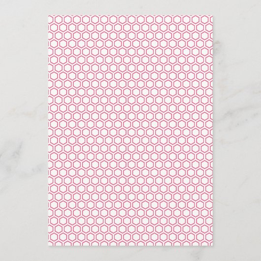 Diner Menu Eenvoudig Modern Bold Hexagon Geometris (Achterkant)