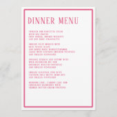 Diner Menu Eenvoudig Modern Bold Hexagon Geometris (Voorkant)