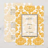diner menu kaart, damast (Voorkant / Achterkant)