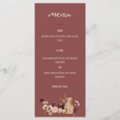 Diner Menu voor Feesten, Gouden Oogst (Voorkant)