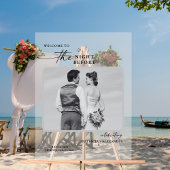 Diner met Afbeelding bruiloft de avond ervoor Acryl Bord