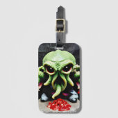 Diner met Cthulhu Bagagelabel (Voorkant (verticaal))
