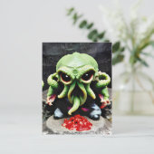 Diner met Cthulhu Briefkaart (Staand voorkant)