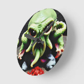 Diner met Cthulhu Ronde Klok (Hoek)