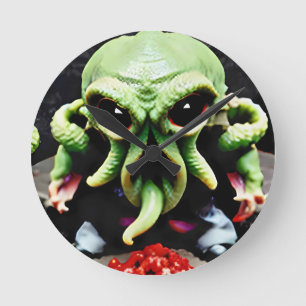 Diner met Cthulhu Ronde Klok