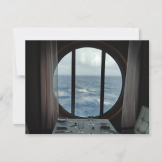 Diner met uitzicht op de oceaan briefkaart