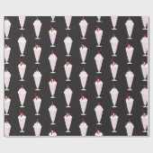 Diner Milkshakes Pattern uit 1950 Cadeaupapier (Vlak)