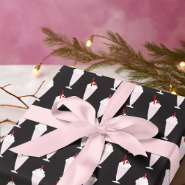 Diner Milkshakes Pattern uit 1950 Cadeaupapier