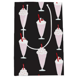 Diner Milkshakes Pattern uit 1950 Medium Cadeauzakje