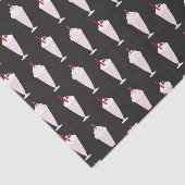 Diner Milkshakes Pattern uit 1950 Tissuepapier (Detail)