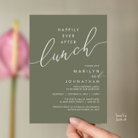 Diner na bruiloftsreceptie 'Gelukkig vanavond na h