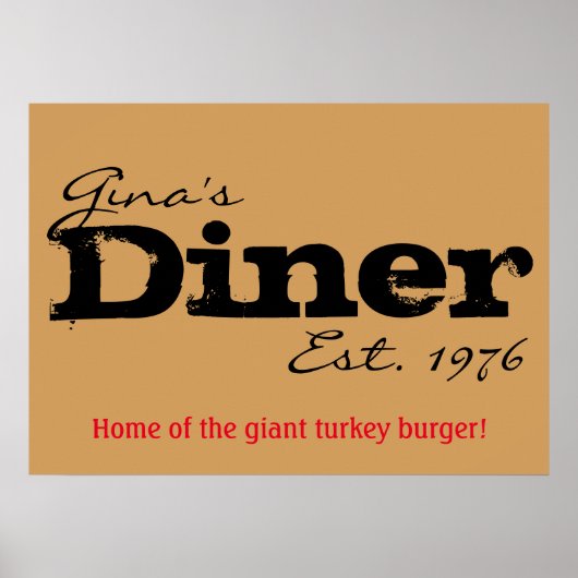  Diner Poster (Voorkant)