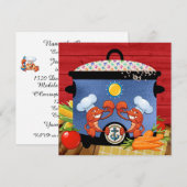 Diner / Potluck / Uitnodiging voor bijeenkomst (Voorkant / Achterkant)