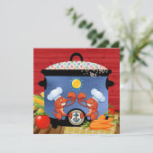 Diner / Potluck / Uitnodiging voor bijeenkomst (Staand voorkant)