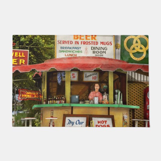 Diner - Probeer ons bord voor 25 cent 1940 Deurmat (Voorkant)