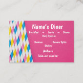 "Diner/Restaurant/Ice Cream Shoppe"Visitekaartje Visitekaartje (Voorkant)