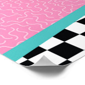 Diner Retro 1950 - Birthday Party Sock Hop Design Poster (Hoek)