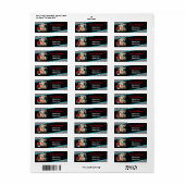 Diner Retro Jukebox Birthday Party Sock Hop Etiket (Full Sheet)