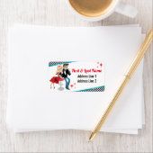 Diner Retro Jukebox Birthday Party Sock Hop Etiket (Insitu)