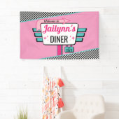 Diner Retro uit 1950: Birthday Party Sock Hop Spandoek (Insitu)