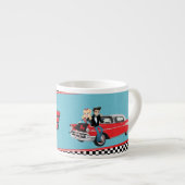 Diner Retro van 1950 - Diner Party Paper cup Espresso Kop (Voorkant rechts)