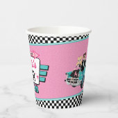Diner Retro van 1950 - Diner Party Paper cup Papieren Bekers (Links)