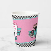 Diner Retro van 1950 - Diner Party Paper cup Papieren Bekers (Links)